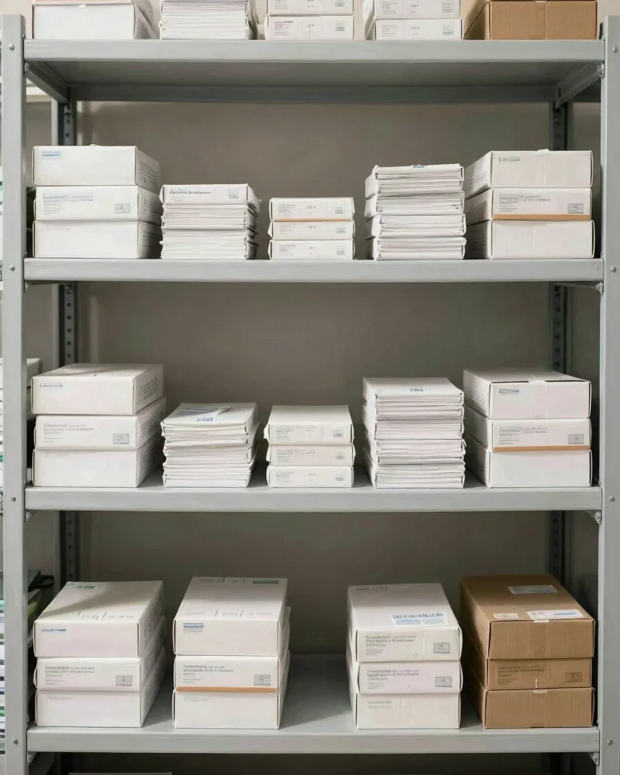 Clean editorial photograph of organized medical and laboratory su